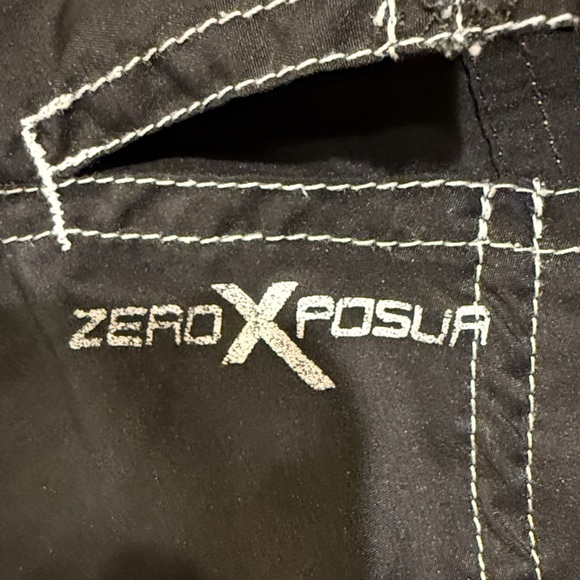 ZeroXposur Black Mini Skirt with White Accents - Picture 4 of 8